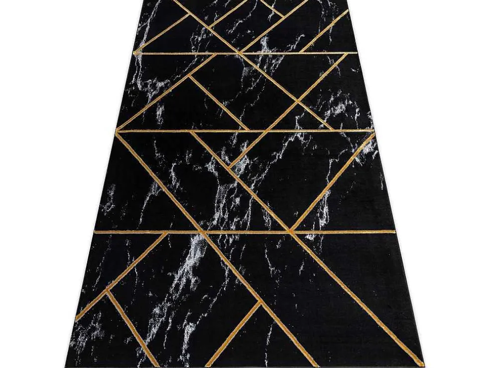 Tapijt Emerald Exclusief 2000 Glamour, Stijlvol Geometrisch, Marmer Zw 120X170 Cm