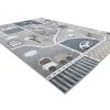 Tapijt Fun Strade Voor Kinderen, Straat, Stad Van Grijs 180X270 Cm