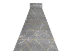 Tapijtloper Emerald Exclusief 1012 Glamour, Stijlvol Marmer, Geometris 80X140 Cm