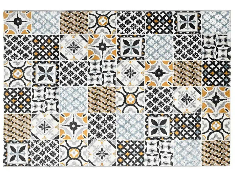 Tapijt Met Vloertegeleffect Ornico - 120 X 170 Cm - Meerkleurig