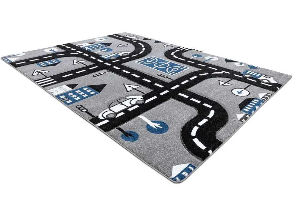 Tapijt Petit City Stad Straat Grijskleuring 200X290 Cm