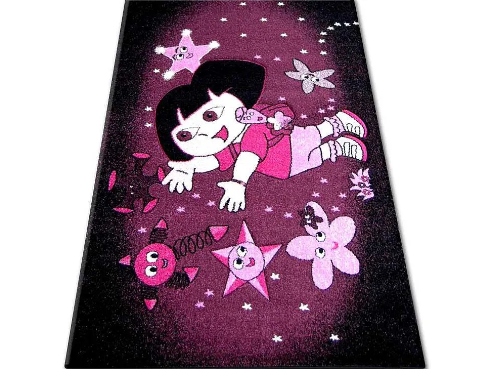 Tapijt Pilly 7818 Dora - Paars/Zwart 160X220 Cm