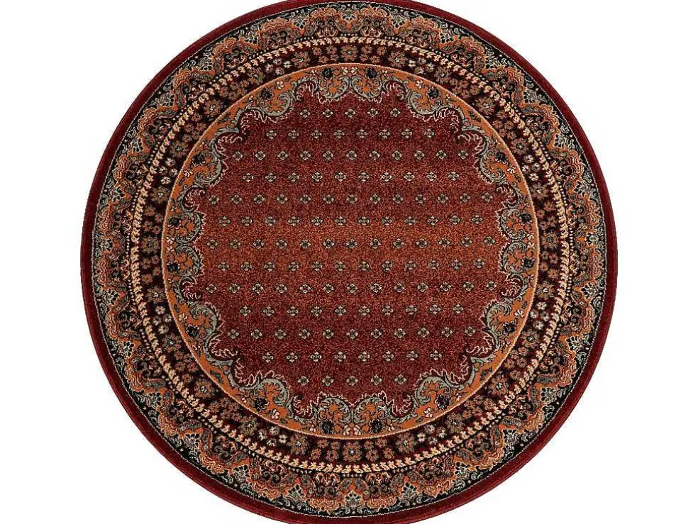Tapijt Polonia Rond Baron Bordeaux Cercle 200 Cm