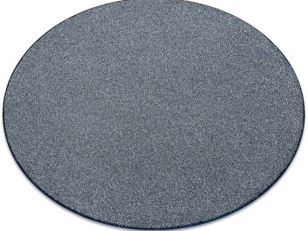 Tapijt Rond Excellence Blauw 897, Glad, Melange Cercle 200 Cm