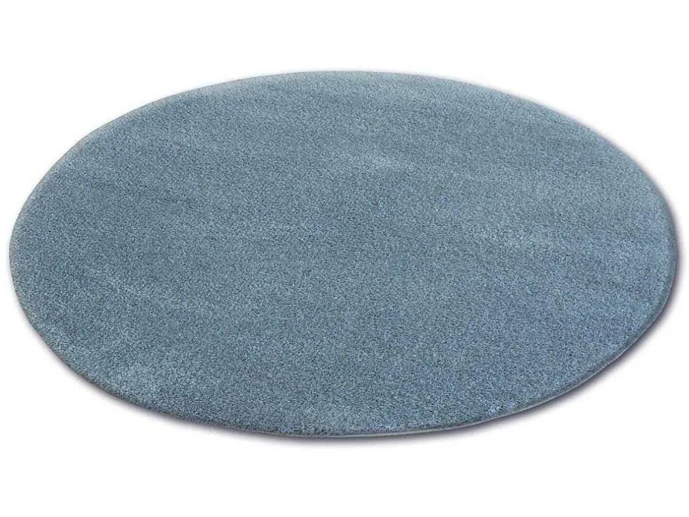 Tapijt Rond Shaggy Micro Grijskleuring Cercle 100 Cm