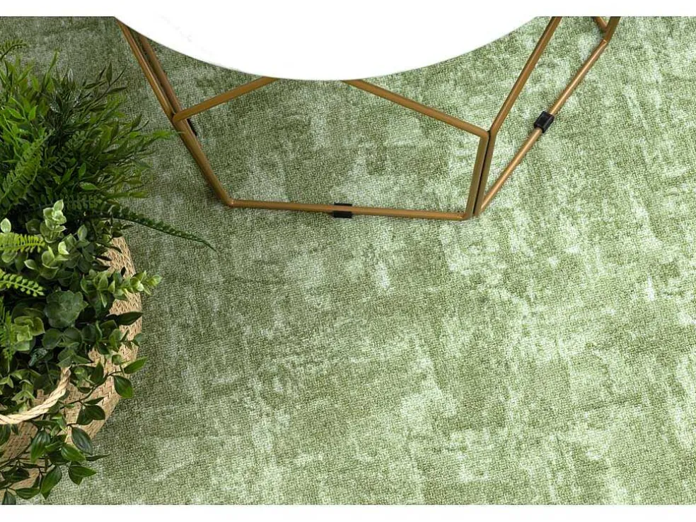 Tapijt Rond Solid Groen 20 Beton Cercle 170 Cm