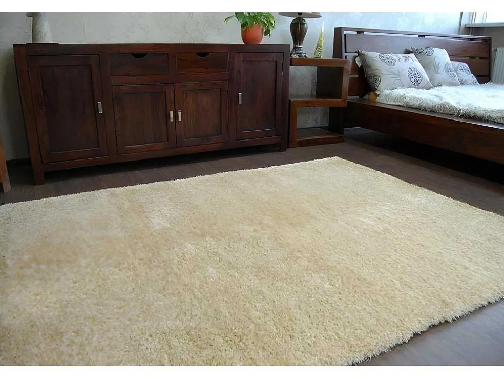 Tapijt Shaggy Narin P901 Knoflook Goud 120X170 Cm
