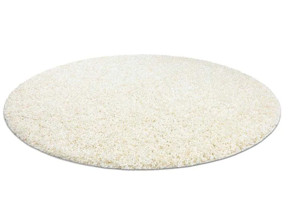Tapijt Soffi Rond Shaggy 5Cm Creme Cercle 120 Cm