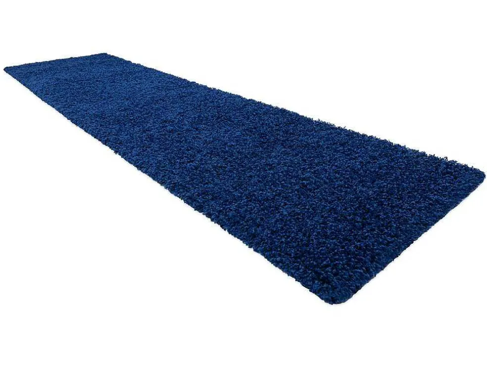 Tapijt, Vloerbekleding Soffi Shaggy 5Cm Blauw - Voor Keuken, Naar De G 60X300 Cm