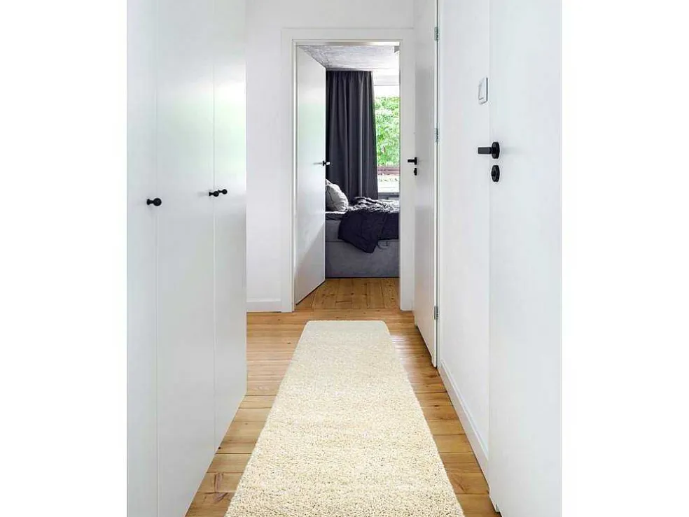 Tapijt, Vloerbekleding Soffi Shaggy 5Cm Creme - Voor Keuken, Naar De 70X250 Cm