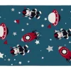Tapijt Voor Kinderen Met Astronautenmotieven - Glanzende Lurex-Afwerking - 120 X 170 Cm - Meerdere Kleuren - Astrono
