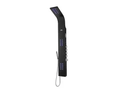 Thermostatische Douchekolom Met Massagestralen, Ledverlichting En Bluetooth - L20 X H165 Cm - Zwart - Chakra V