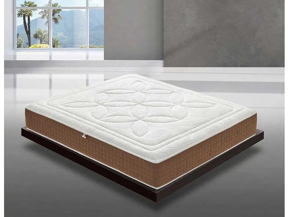 Traagschuimmatras Met 5 Cm Geheugen - Hoogte 25 Cm - Orthopedisch - Verwijderbaar 135 X 200 Cm