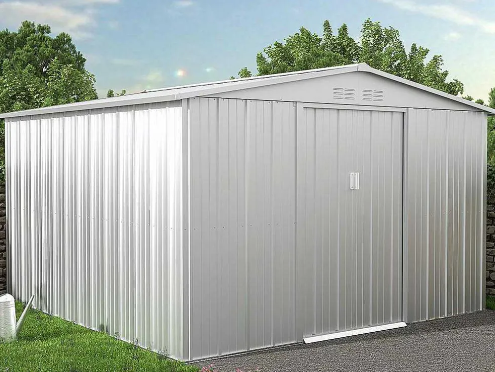 Tuinhuisje Van Gegalvaniseerd Staal - Grijs - Linus - 9,92 M