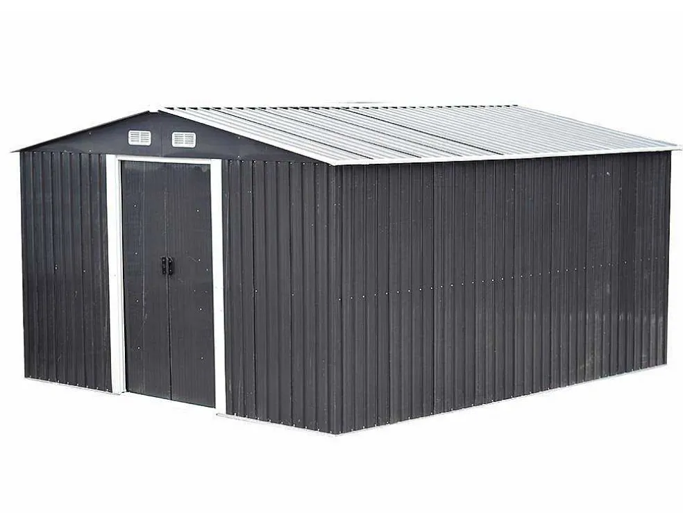 Tuinhuis Van Grijs Gegalvaniseerd Staal Manso - 12,5M