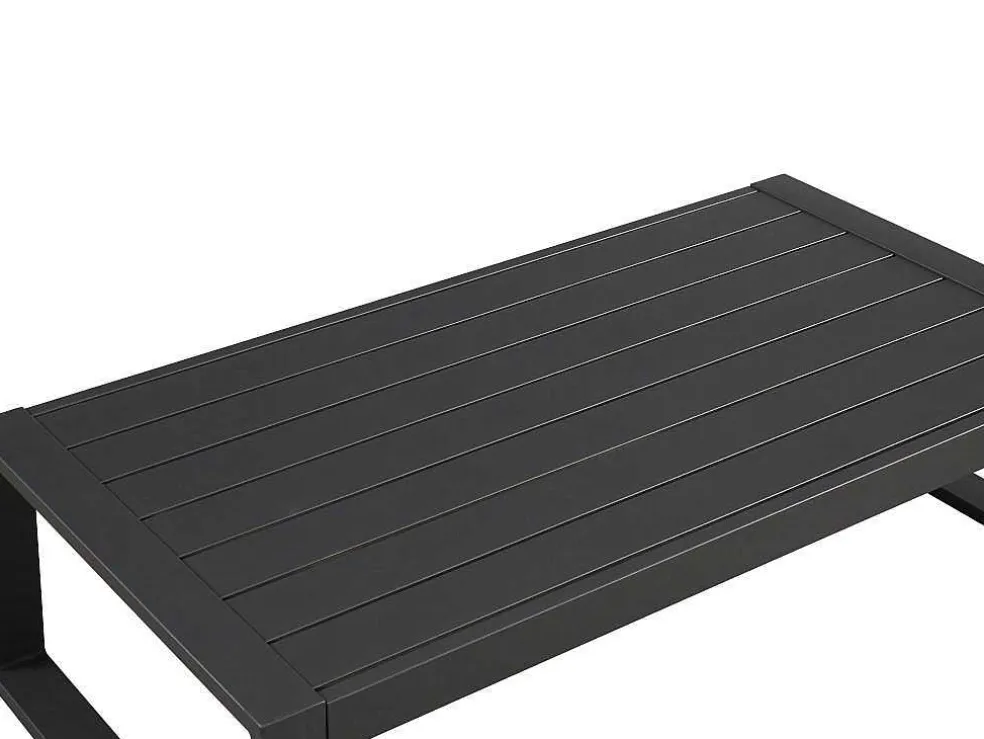 Tuin Salontafel Molokai Van Aluminium - Antraciet