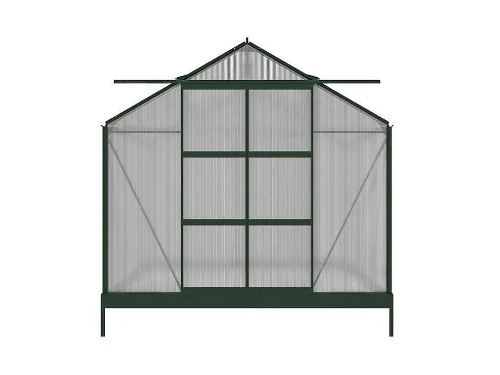 Tuinserre Van Polycarbonaat Anissa Met Basis - 5,9 M - Groen