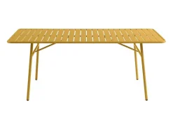 Tuintafel D160 Cm Van Metaal - Mosterdgeel - Mirmande Van Mylia