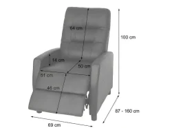 Tv-Fauteuil Mcw-K52, Bruin