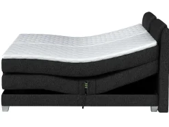 Tweepersoons Boxspring Met Elektrische Bedbodem + Matras En Dekmatras Castel Van Palacio - 2X80X200 Cm - Antraciet