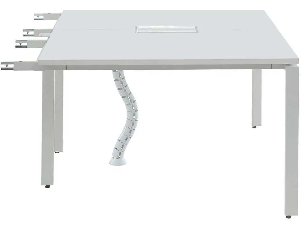Uitbreiding Voor Bureau Bank 2 Personen - Wit - L120 Cm - Downtown