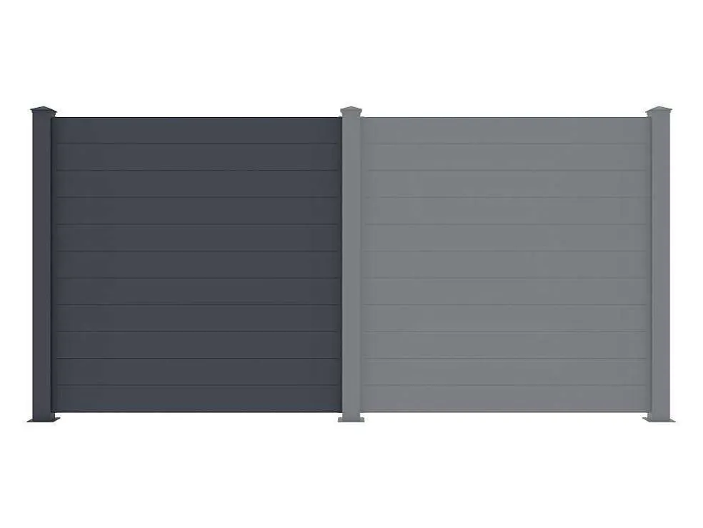 Uitbreiding Voor Het Hek H182 X L178,3 Cm In Donkergrijs Aluminium - Otavio