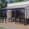 Veranda Van Aluminium En Polycarbonaat Met Uv-Bescherming - 15,8 M - Antraciet - Mathilda