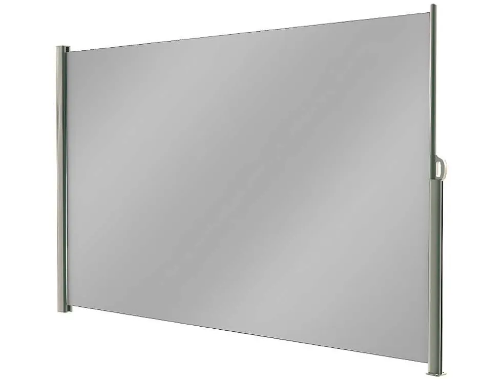 Verduisterend Textiel Paneel Suela - Grijs - Uittrekbaar - L300 X H180 Cm
