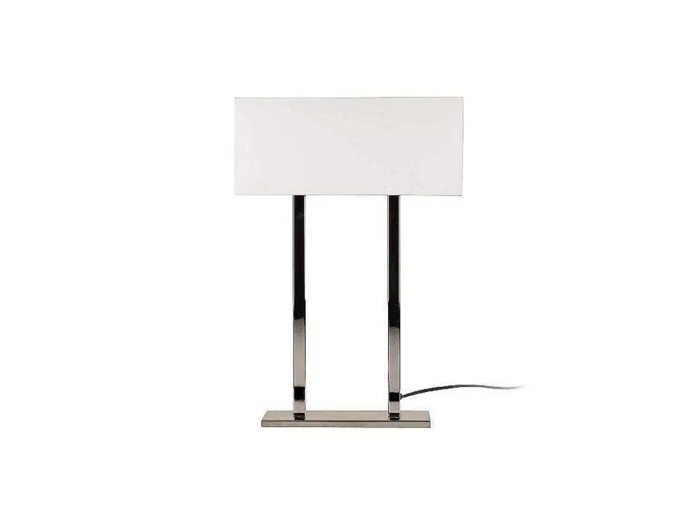 Vicenza Tafellamp, Chroom, Wit, 35 X 15 X 52 Cm, Epikasa