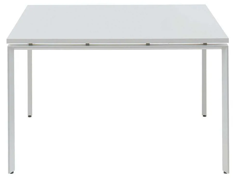 Vierkante Vergadertafel - 4 Personen - Wit - L120 Cm - Downtown