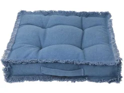 Vloerkussen Van Katoen - 45 X 45 Cm - Blauw - Honduras