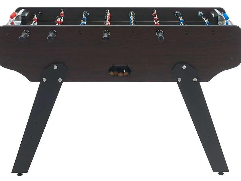 Voetbaltafel Van Mdf Met Eiken Effect - B153 X D77.6 X H96 Cm - Donker Naturelkleur - Edinson