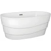 Vrijstaand Designbad - 200 L - 150 X 72 X 58 Cm - Wit - Dominika