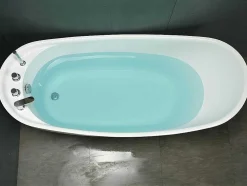 Vrijstaande Badkuip Natalia - Eenpersoons - 170X75X73Cm - 282L - Wit