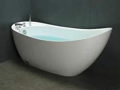 Vrijstaande Badkuip Natalia - Eenpersoons - 170X75X73Cm - 282L - Wit