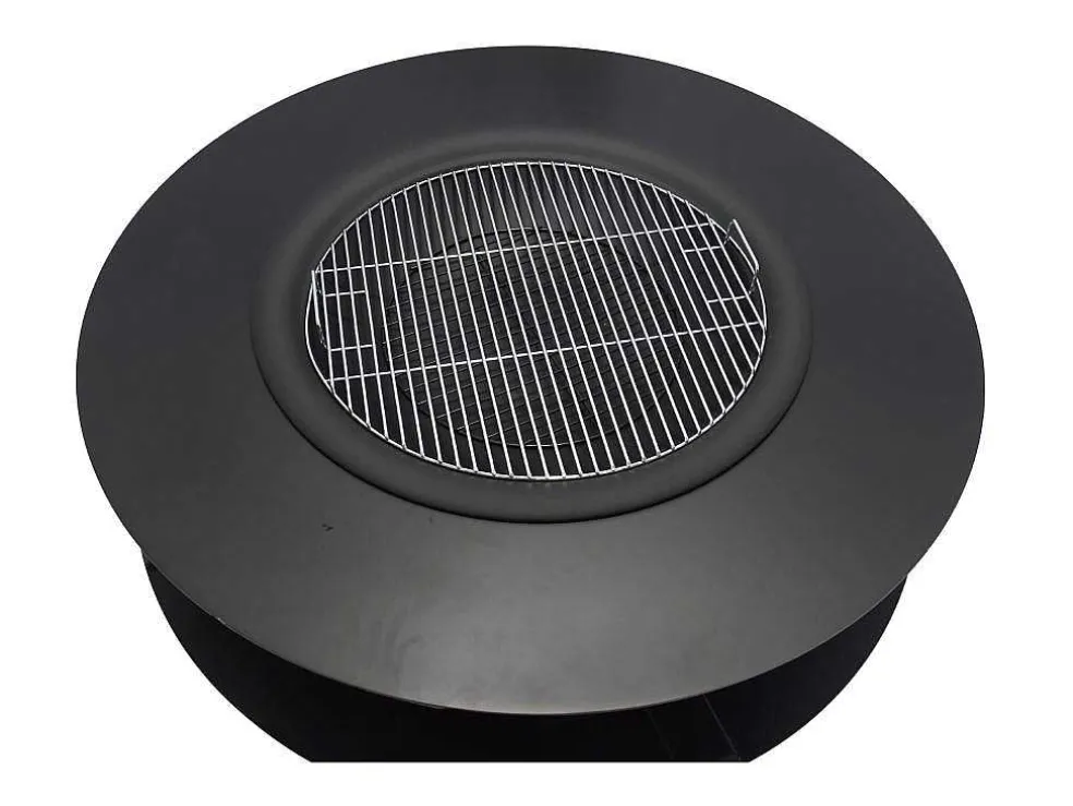 Vuurkorf-Plancha/Grill Met Bergruimte Voor Hout - L120 X B120,5 X H40 Cm - Barcena