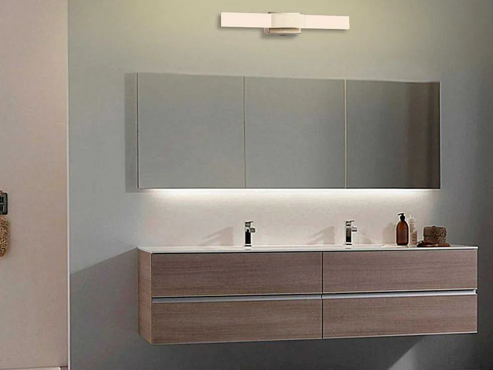 Wandlamp Voor Badkamer Met Ledverlichting Van Metaal - L30 Cm - Goudkleurig - Horsham