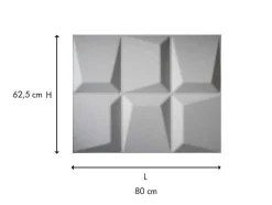 Wandpaneel 3D Tessel Om Te Verven - Set Van 6 Stuks, 3M