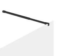 Wand Voor Inloopdouche Mat Zwart Met Industriele Stijl - 140X200 Cm - Daren