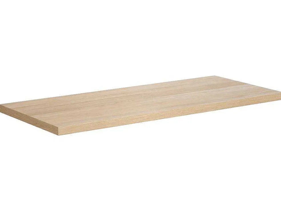 Wastafelmeubel Met Dubbele Opzetwastafel - Eikenfineer - 120 Cm - Cosmoti