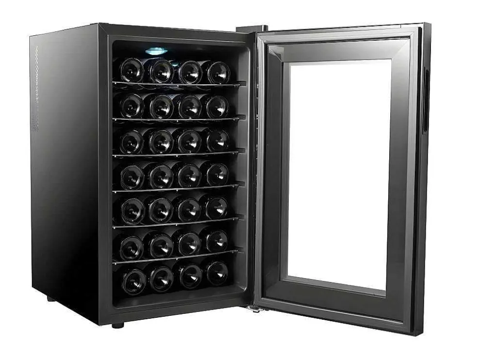Wijnkast - 28 Flessen - Thermo-Elektrisch - Binnenverlichting - 2 Bewaarniveaus