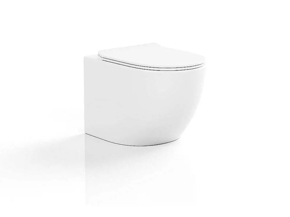 Witte Hang-Wc Van Keramiek Zonder Rand - Javoine
