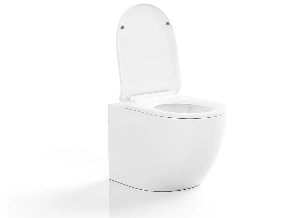 Witte Hang-Wc Van Keramiek Zonder Rand - Javoine