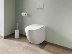 Witte Hang-Wc Van Keramiek Zonder Rand - Javoine