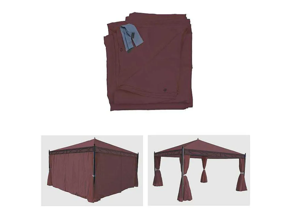 Zijwand Voor Pergola Calpe Iii, Roodbruin