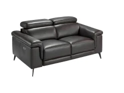 2-Zitsbank Bruin Leer Relaxmechanismen 6050 Angel Cerda