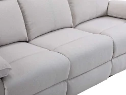 3-Zits-Relaxbank Van Beige Stof Lana