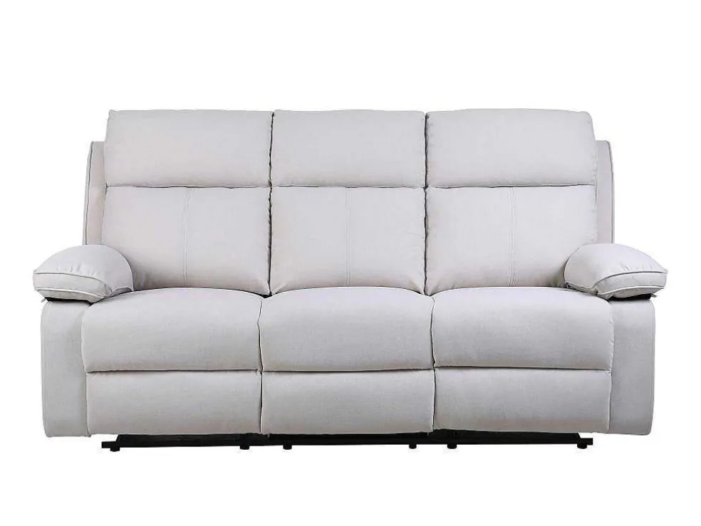 3-Zits-Relaxbank Van Beige Stof Lana