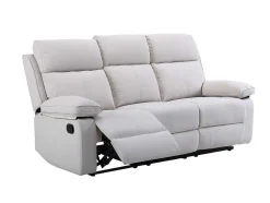 3-Zits-Relaxbank Van Beige Stof Lana