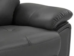 2-Zits-Relaxbank Van Grijs Leer Vineta